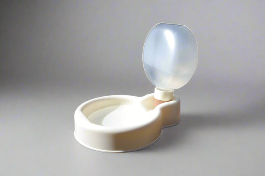 Portable Water Bowl/Bottle Beige